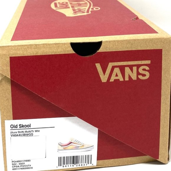 VANS Old Skool Low Top Beige Multi Canvas Suede Women Size Sneakers VN0A4U3BWGQ - Picture 10 of 10